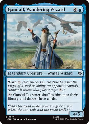 Gandalf, Wandering Wizard  (HOB-041) - [The Hobbit]