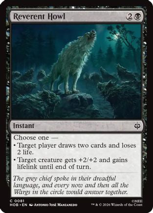 Reverent Howl  [Foil]  (HOB-081) - [The Hobbit]