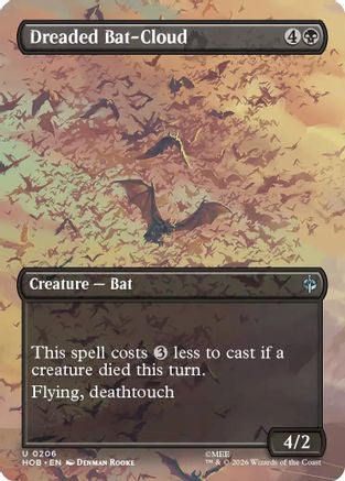 Dreaded Bat-Cloud (Borderless)  [Foil]  (HOB-206) - [The Hobbit]