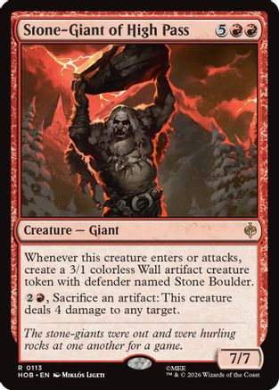 Stone-Giant of High Pass  (HOB-113) - [The Hobbit]