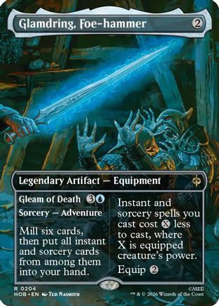 Glamdring, Foe-hammer (Borderless)  [Foil]  (HOB-204) - [The Hobbit]