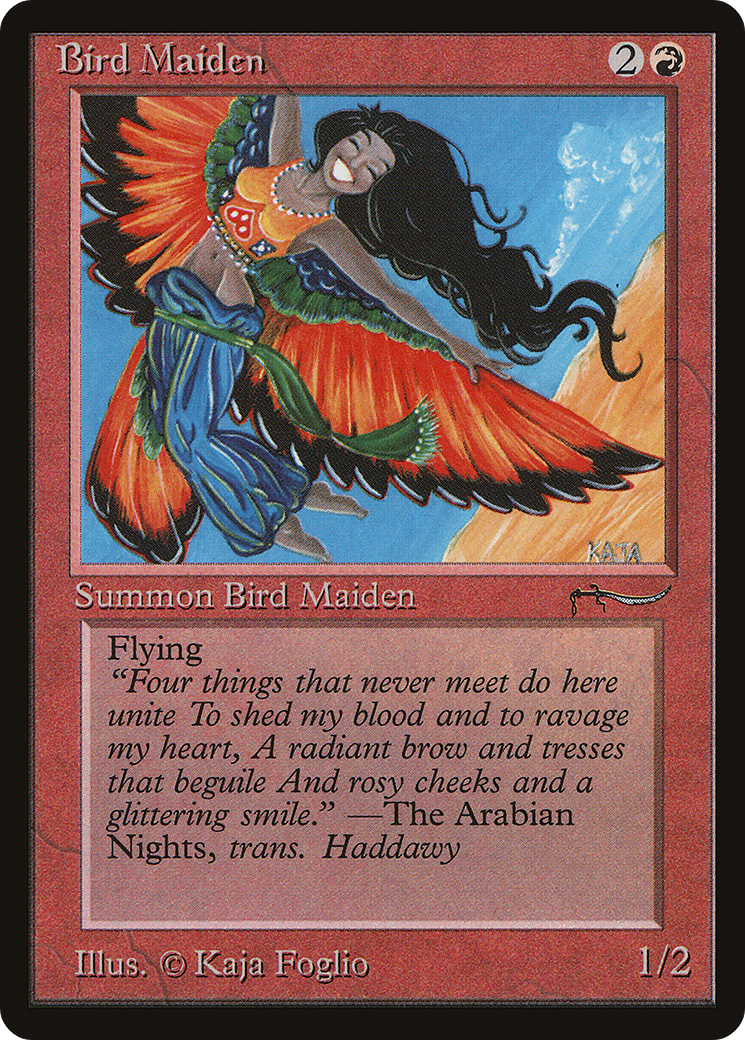 Bird Maiden (Light Mana Cost) [Arabian Nights] - Trinity Hobby