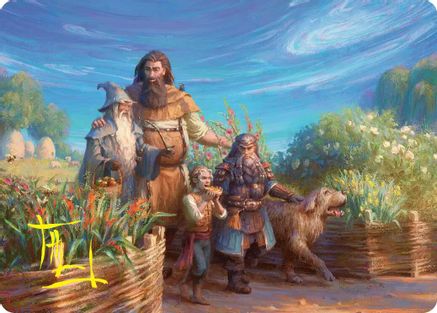 Beorn's Hospitality Art Card (Gold-Stamped Signature)  (ASHOB-020) - [Art Series: The Hobbit]
