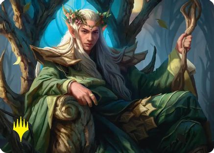 Thranduil, the Elvenking Art Card (Gold-Stamped)  (ASHOB-022) - [Art Series: The Hobbit]