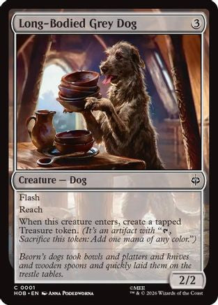 Long-Bodied Grey Dog  [Foil]  (HOB-001) - [The Hobbit]