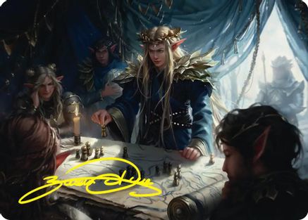 Thranduil the Strategist Art Card (Gold-Stamped Signature)  (ASHOB-049) - [Art Series: The Hobbit]