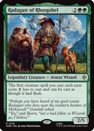 Radagast of Rhosgobel  [Foil]  (HOB-136) - [The Hobbit]