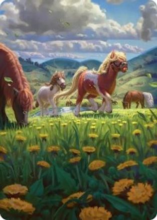 Troop of Ponies Art Card  (ASHOB-001) - [Art Series: The Hobbit]