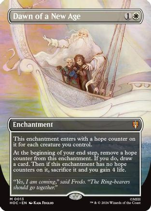 Dawn of a New Age (Borderless)  [Foil]  (HOC-013) - [The Hobbit: Eternal-Legal]