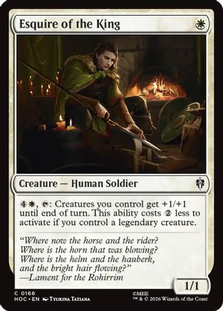 Esquire of the King  (HOC-166) - [The Hobbit: Eternal-Legal]