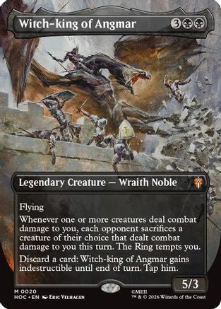 Witch-king of Angmar (Borderless)  [Foil]  (HOC-020) - [The Hobbit: Eternal-Legal]