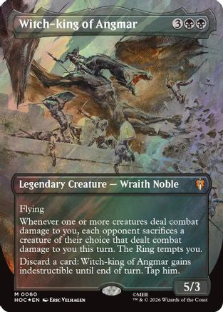 Witch-king of Angmar (Borderless) (Surge Foil)  [Foil]  (HOC-060) - [The Hobbit: Eternal-Legal]