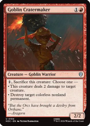 Goblin Cratermaker  (HOC-194) - [The Hobbit: Eternal-Legal]