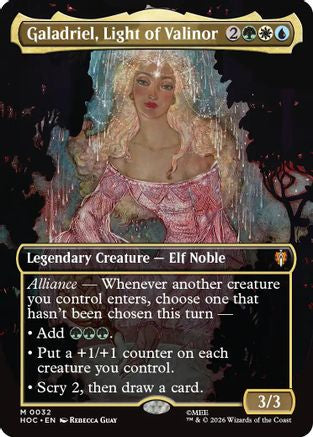Galadriel, Light of Valinor (Borderless)  (HOC-032) - [The Hobbit: Eternal-Legal]