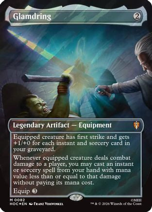 Glamdring (Borderless) (Surge Foil)  [Foil]  (HOC-082) - [The Hobbit: Eternal-Legal]