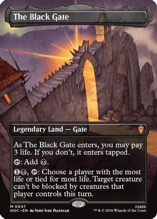 The Black Gate (Borderless)  (HOC-047) - [The Hobbit: Eternal-Legal]