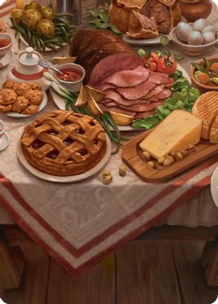 Bag End Banquet Art Card (5/12)  (ASHOB-005) - [Art Series: The Hobbit]