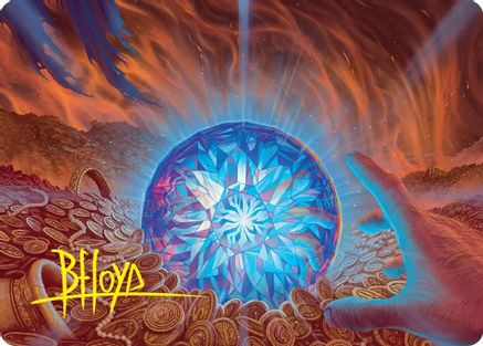 The Arkenstone Art Card (Gold-Stamped Signature)  (ASHOB-044) - [Art Series: The Hobbit]