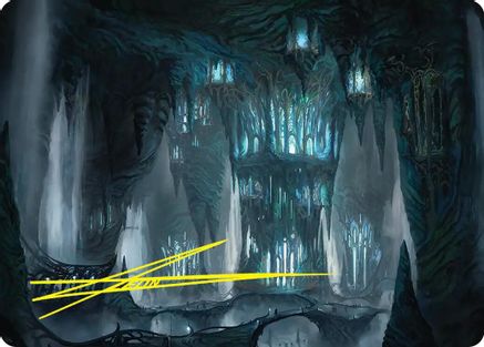 Elvenking's Halls Art Card (Gold-Stamped Signature)  (ASHOB-023) - [Art Series: The Hobbit]