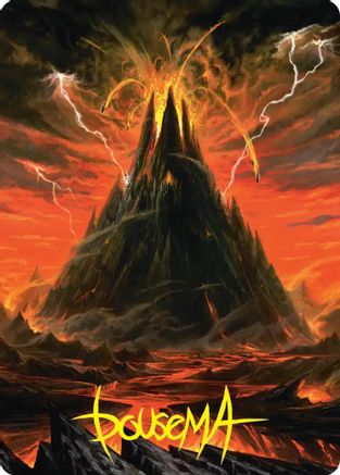 Mount Doom Art Card (Gold-Stamped Signature)  (ASHOB-039) - [Art Series: The Hobbit]