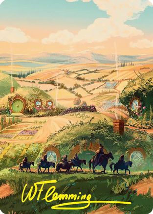 Plains Art Card (Gold-Stamped Signature)  (ASHOB-041) - [Art Series: The Hobbit]