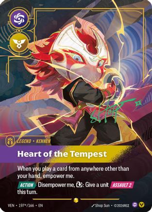 Kennen - Heart of the Tempest (Signature) (197*/166) - Vendetta Foil
