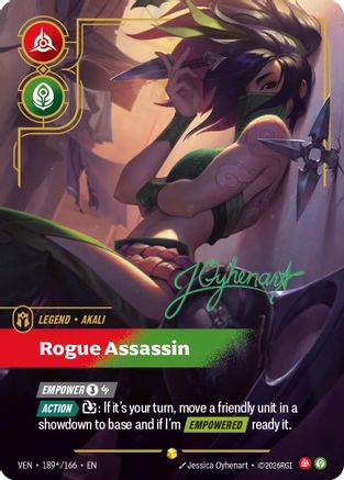 Akali - Rogue Assassin (Signature) (189*/166) - Vendetta Foil