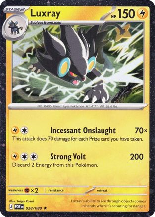 Luxray - 028/088 (Cosmos Holo) - (28/088) Holofoil [Blister Exclusives]