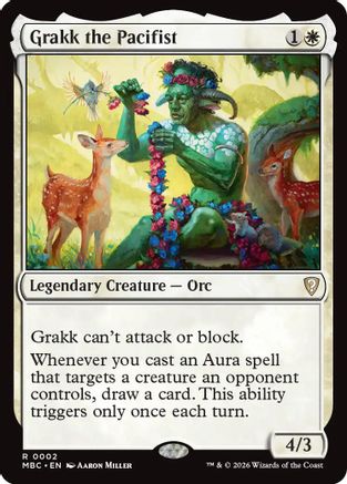 Grakk the Pacifist  [Foil]  (-002) - [Mystery Booster Commander Edition]