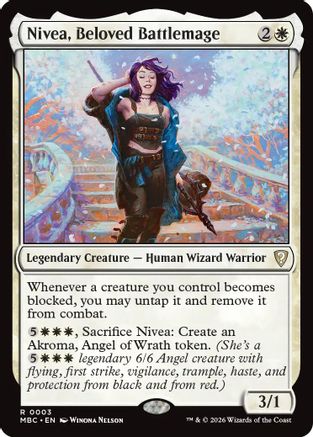 Nivea, Beloved Battlemage  [Foil]  (-003) - [Mystery Booster Commander Edition]