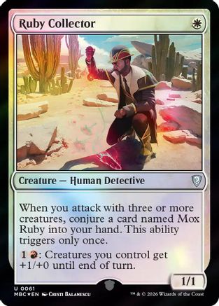 Ruby Collector  [Foil]  (-061) - [Mystery Booster Commander Edition]