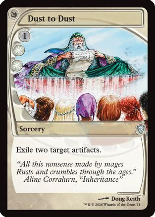 Dust to Dust (Future Sight)  [Foil]  (-071) - [Mystery Booster Commander Edition]