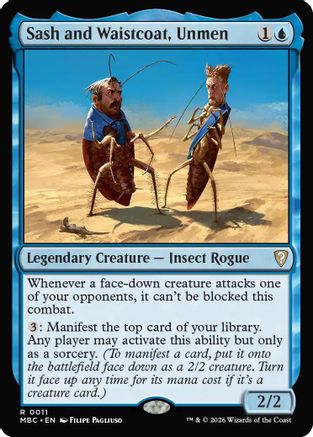 Sash and Waistcoat, Unmen  [Foil]  (-011) - [Mystery Booster Commander Edition]