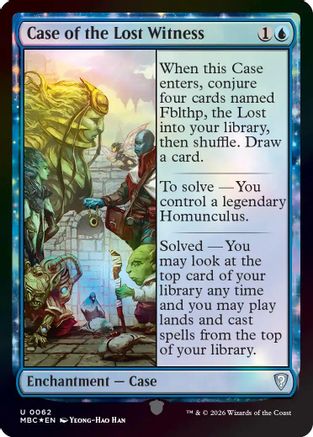 Case of the Lost Witness  [Foil]  (-062) - [Mystery Booster Commander Edition]