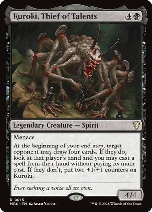 Kuroki, Thief of Talents  (-015) - [Mystery Booster Commander Edition]