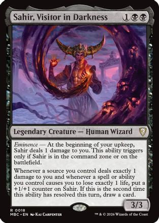 Sahir, Visitor in Darkness  [Foil]  (-018) - [Mystery Booster Commander Edition]