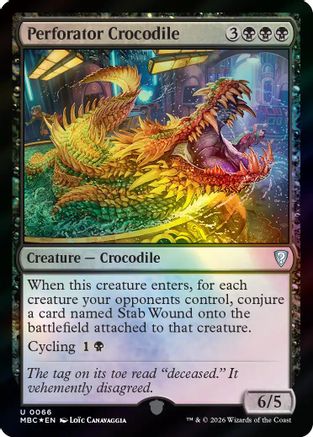Perforator Crocodile  [Foil]  (-066) - [Mystery Booster Commander Edition]