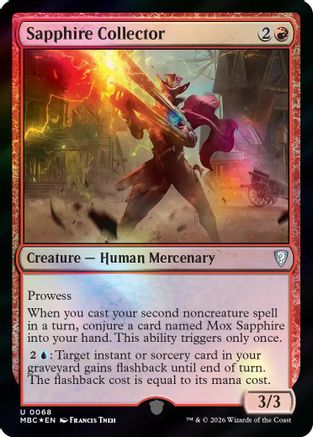 Sapphire Collector  [Foil]  (-068) - [Mystery Booster Commander Edition]