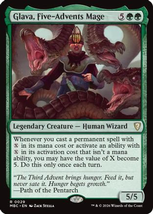 Glava, Five-Advents Mage  [Foil]  (-029) - [Mystery Booster Commander Edition]