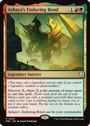 Ashaya's Enduring Bond  (-034) - [Mystery Booster Commander Edition]