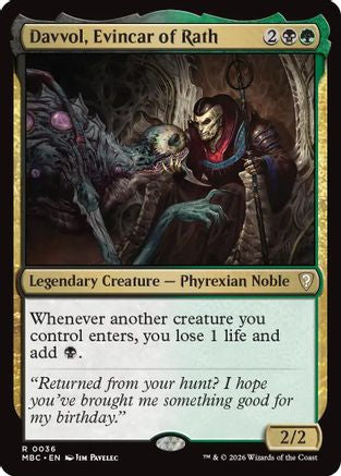 Davvol, Evincar of Rath  [Foil]  (-036) - [Mystery Booster Commander Edition]