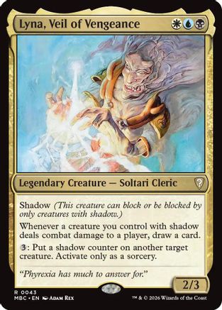 Lyna, Veil of Vengeance  (-043) - [Mystery Booster Commander Edition]