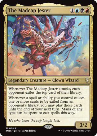 The Madcap Jester  [Foil]  (-044) - [Mystery Booster Commander Edition]
