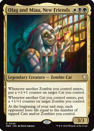 Olag and Miau, New Friends  [Foil]  (-048) - [Mystery Booster Commander Edition]