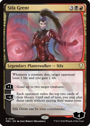 Sifa Grent  (-051) - [Mystery Booster Commander Edition]