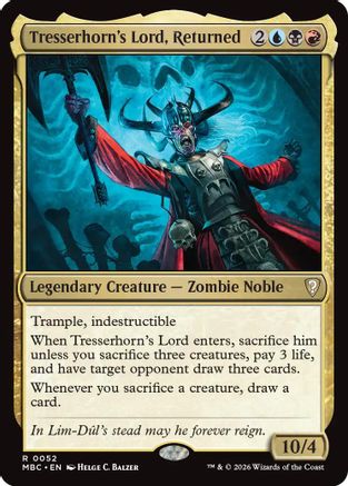 Tresserhorn's Lord, Returned  (-052) - [Mystery Booster Commander Edition]