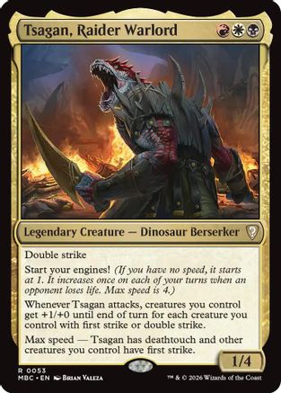 Tsagan, Raider Warlord  [Foil]  (-053) - [Mystery Booster Commander Edition]