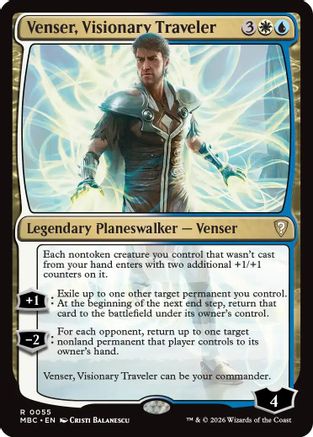 Venser, Visionary Traveler  (-055) - [Mystery Booster Commander Edition]