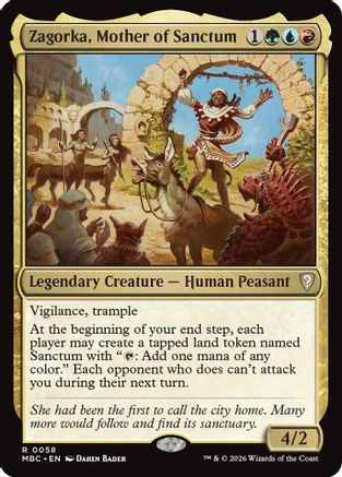Zagorka, Mother of Sanctum  (-058) - [Mystery Booster Commander Edition]