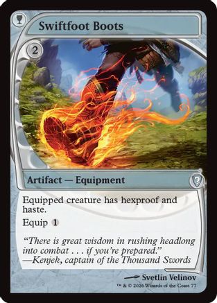 Swiftfoot Boots (Future Sight)  [Foil]  (-077) - [Mystery Booster Commander Edition]